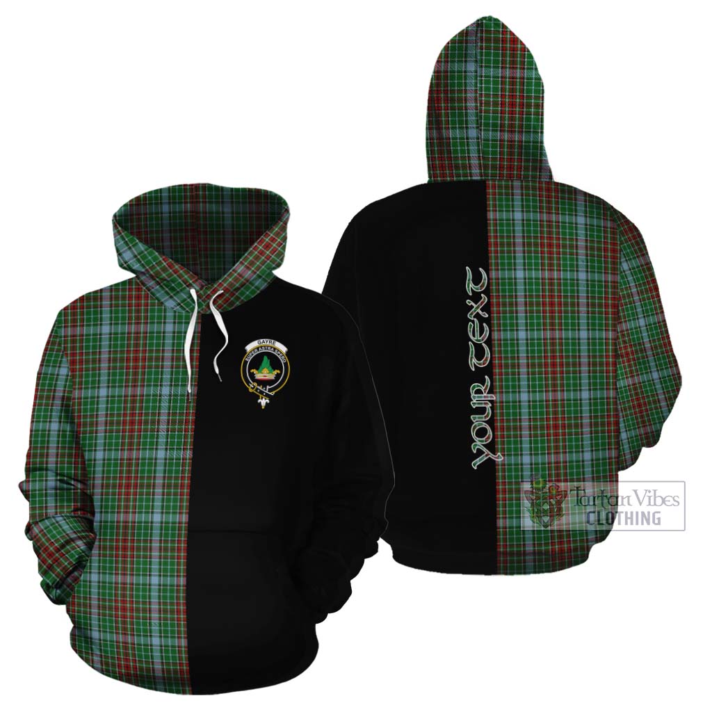 Tartan Vibes Clothing Gayre Tartan Cotton Hoodie with Family Crest and Half Of Me Style