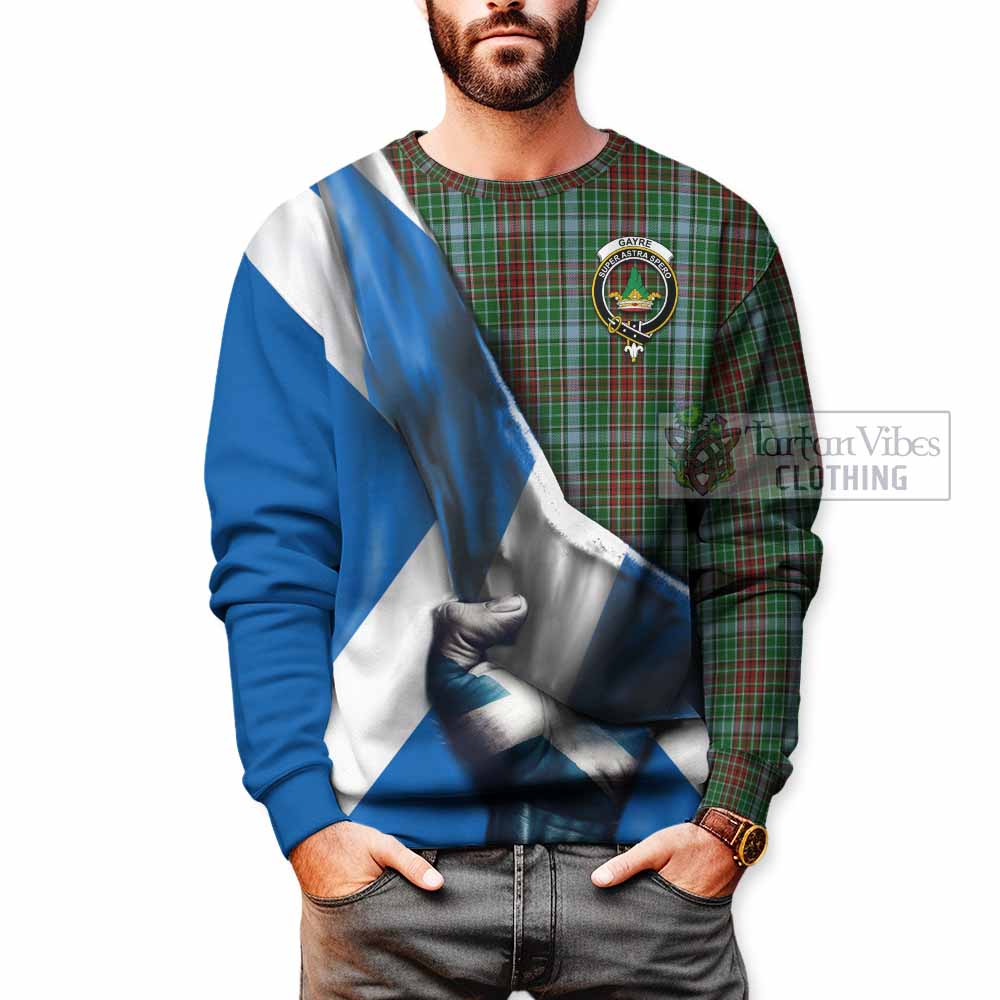 Tartan Vibes Clothing Gayre Tartan Sweatshirt with Family Crest Scotland Patriotic Style