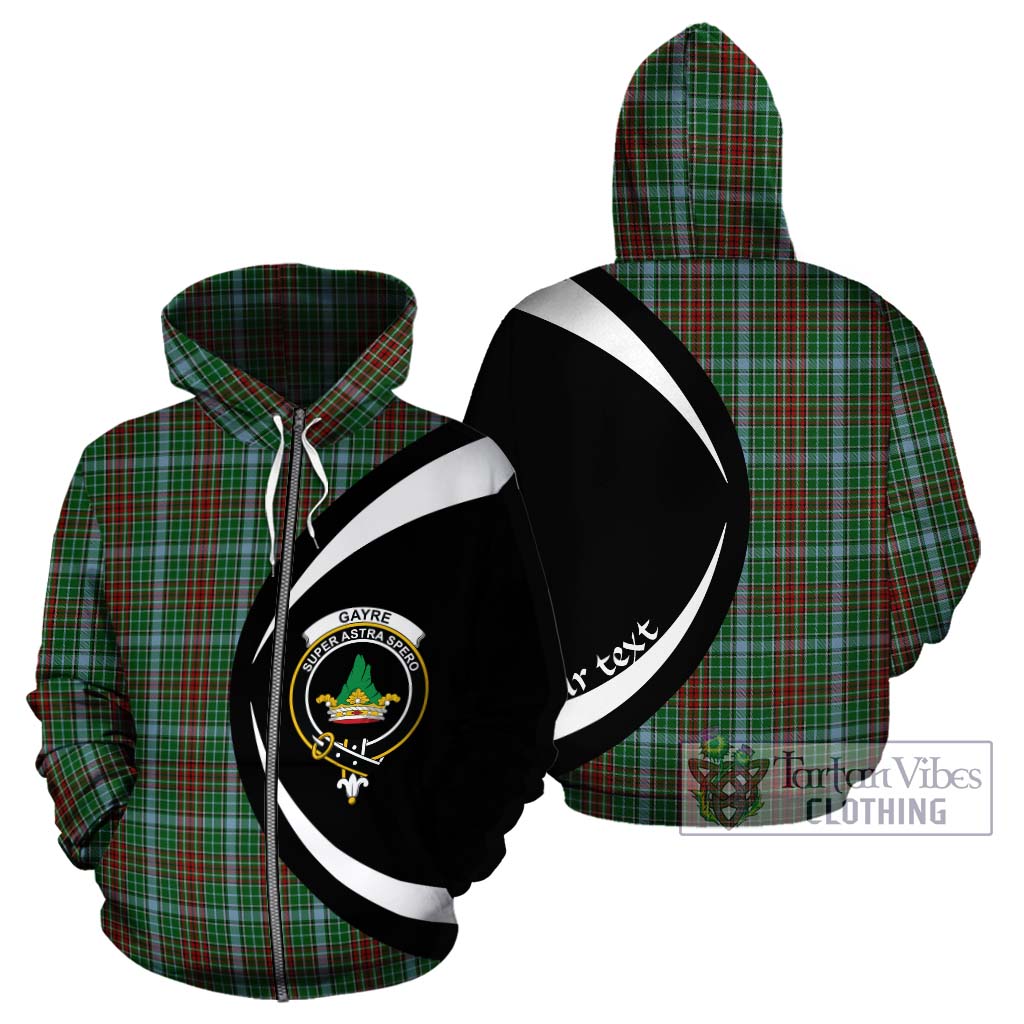 Tartan Vibes Clothing Gayre Tartan Hoodie with Family Crest Circle Style