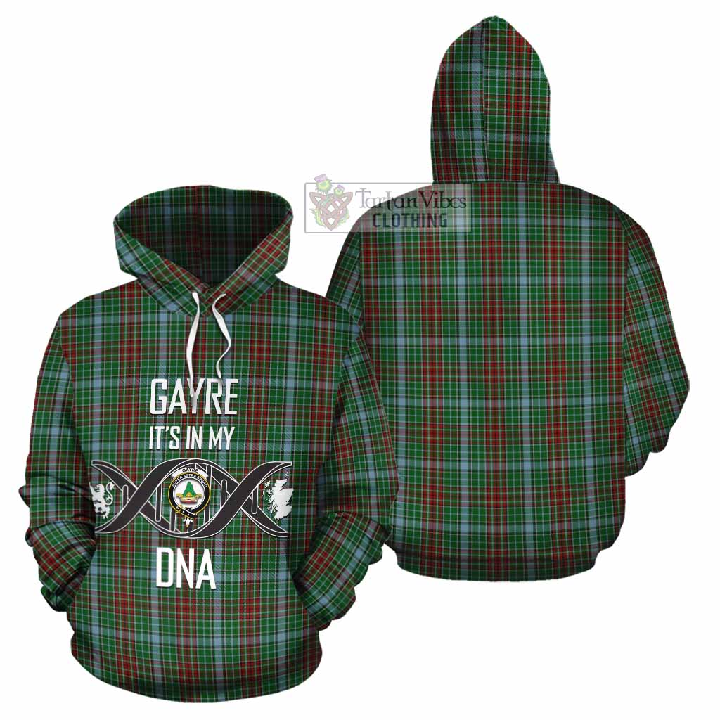 Tartan Vibes Clothing Gayre Tartan Cotton Hoodie with Family Crest DNA In Me Style