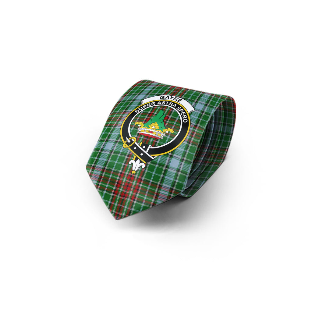 Gayre Tartan Classic Necktie with Family Crest - Tartan Vibes Clothing