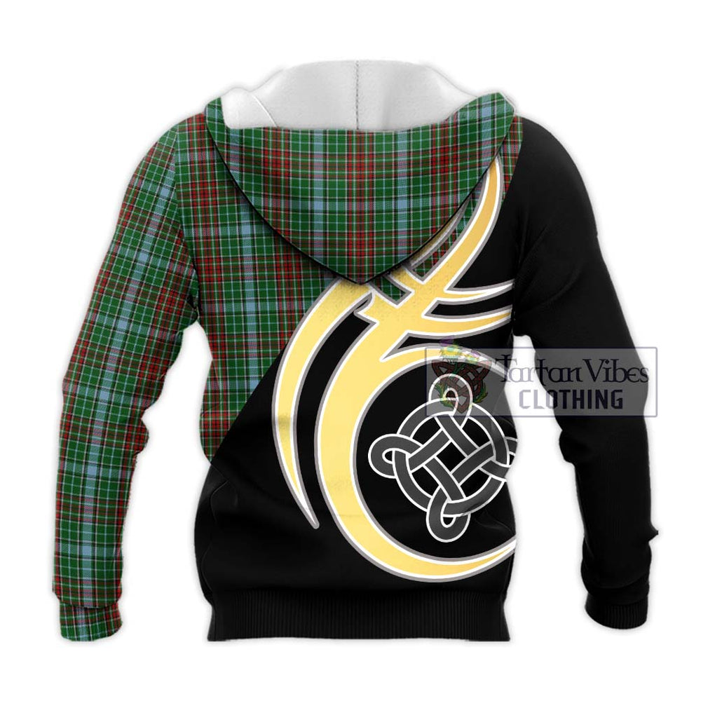 Gayre Tartan Knitted Hoodie with Family Crest and Celtic Symbol Style - Tartan Vibes Clothing