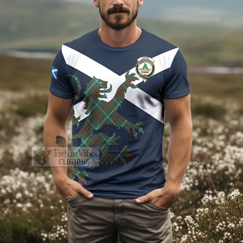 Tartan Vibes Clothing Gayre Tartan Lion Rampant T-Shirt – Proudly Display Your Heritage with Alba Gu Brath and Clan Name