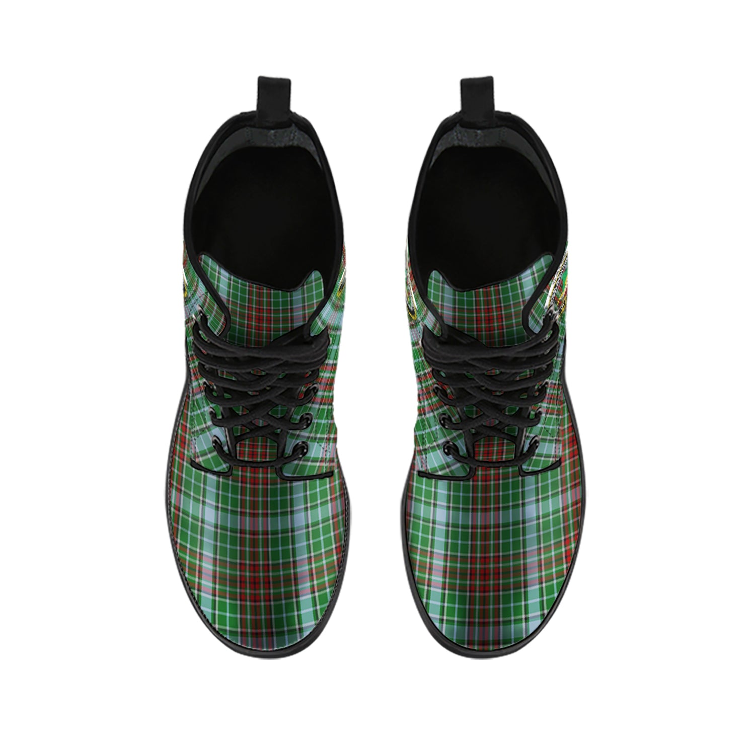 gayre-tartan-leather-boots-with-family-crest