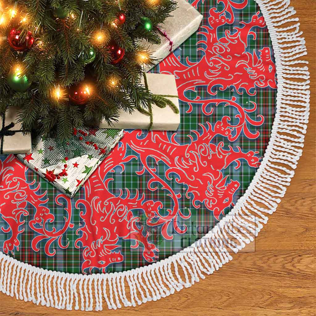 Tartan Vibes Clothing Gayre Tartan Christmas Tree Skirt Lion Rampant Style