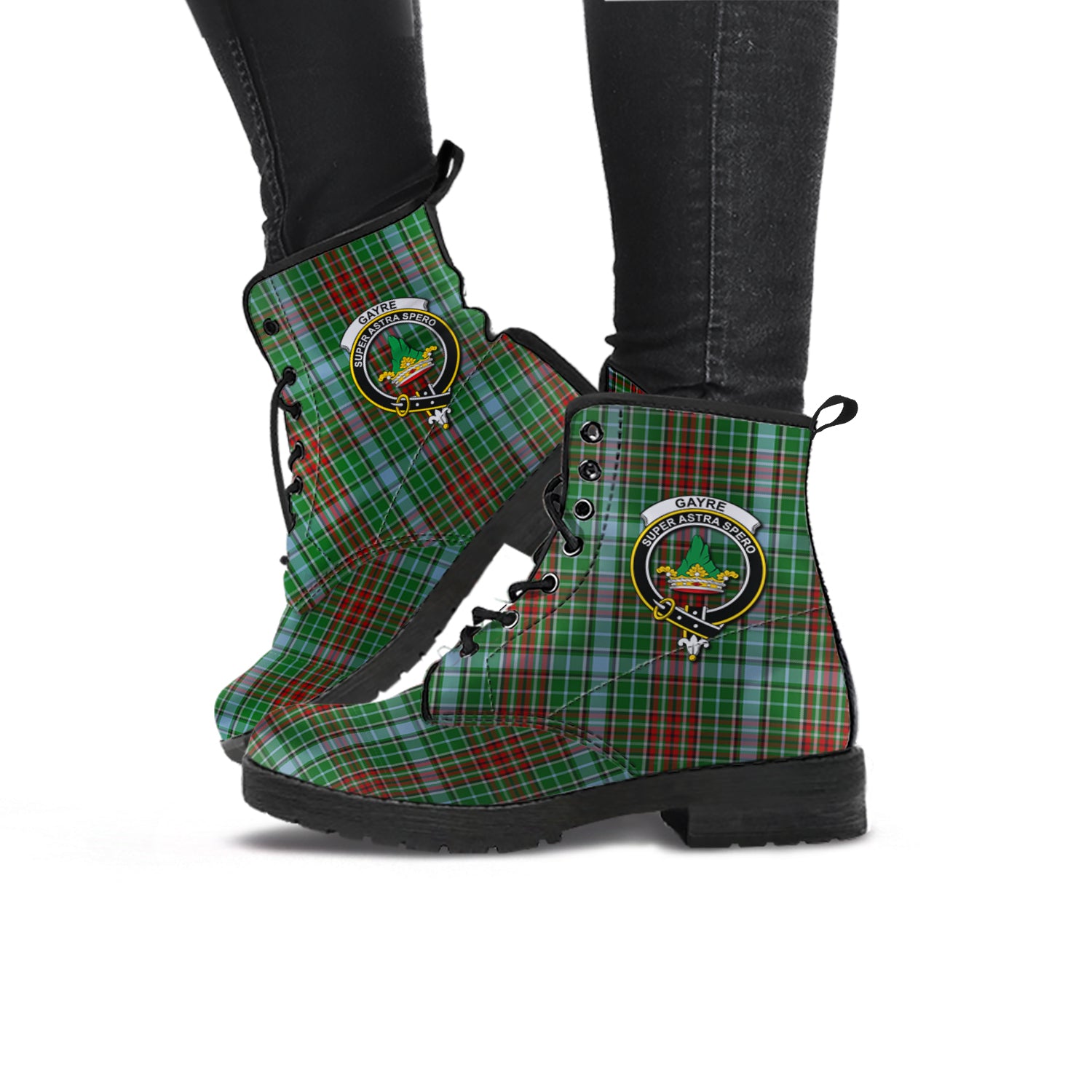 gayre-tartan-leather-boots-with-family-crest