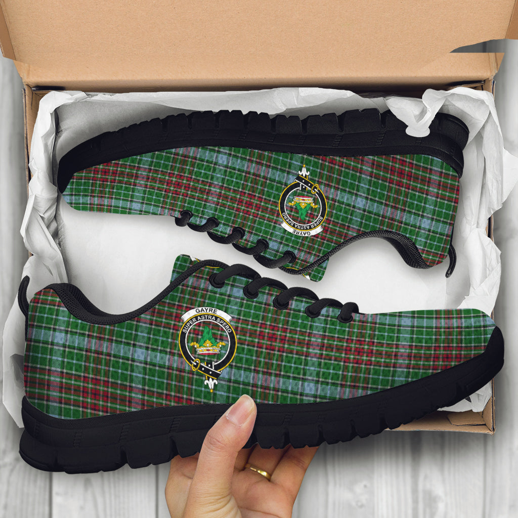 Gayre Tartan Sneakers with Family Crest - Tartan Vibes Clothing