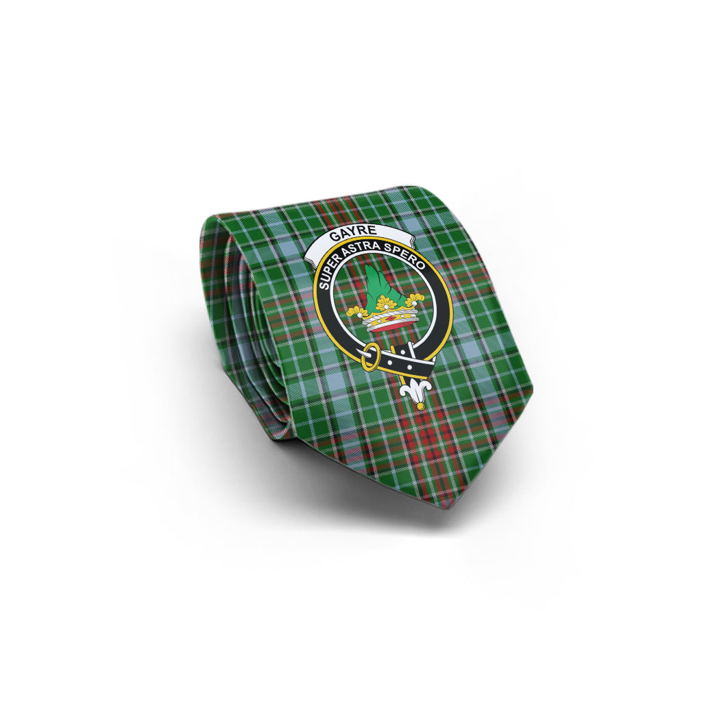 Gayre Tartan Classic Necktie with Family Crest - Tartan Vibes Clothing