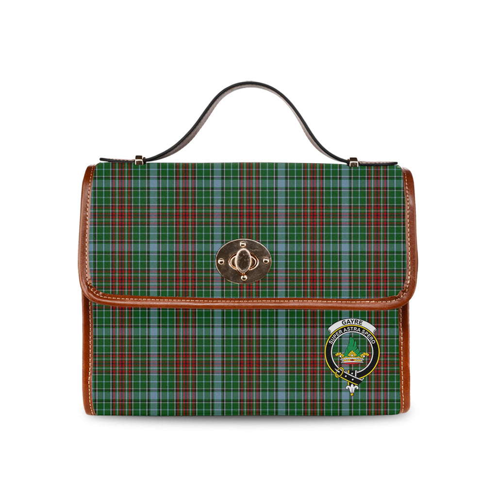 gayre-tartan-leather-strap-waterproof-canvas-bag-with-family-crest