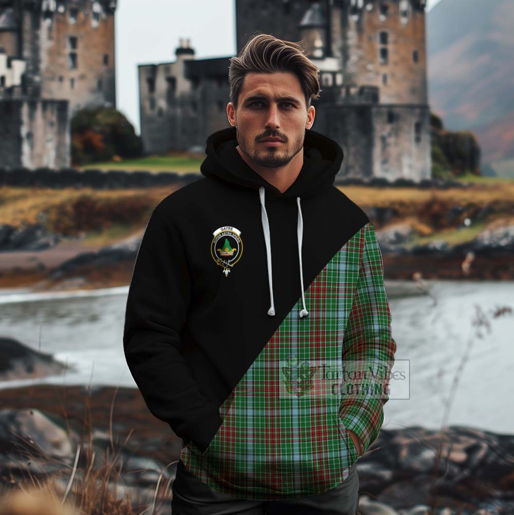 Tartan Vibes Clothing Gayre Tartan Cotton Hoodie with Family Crest and Military Logo Style