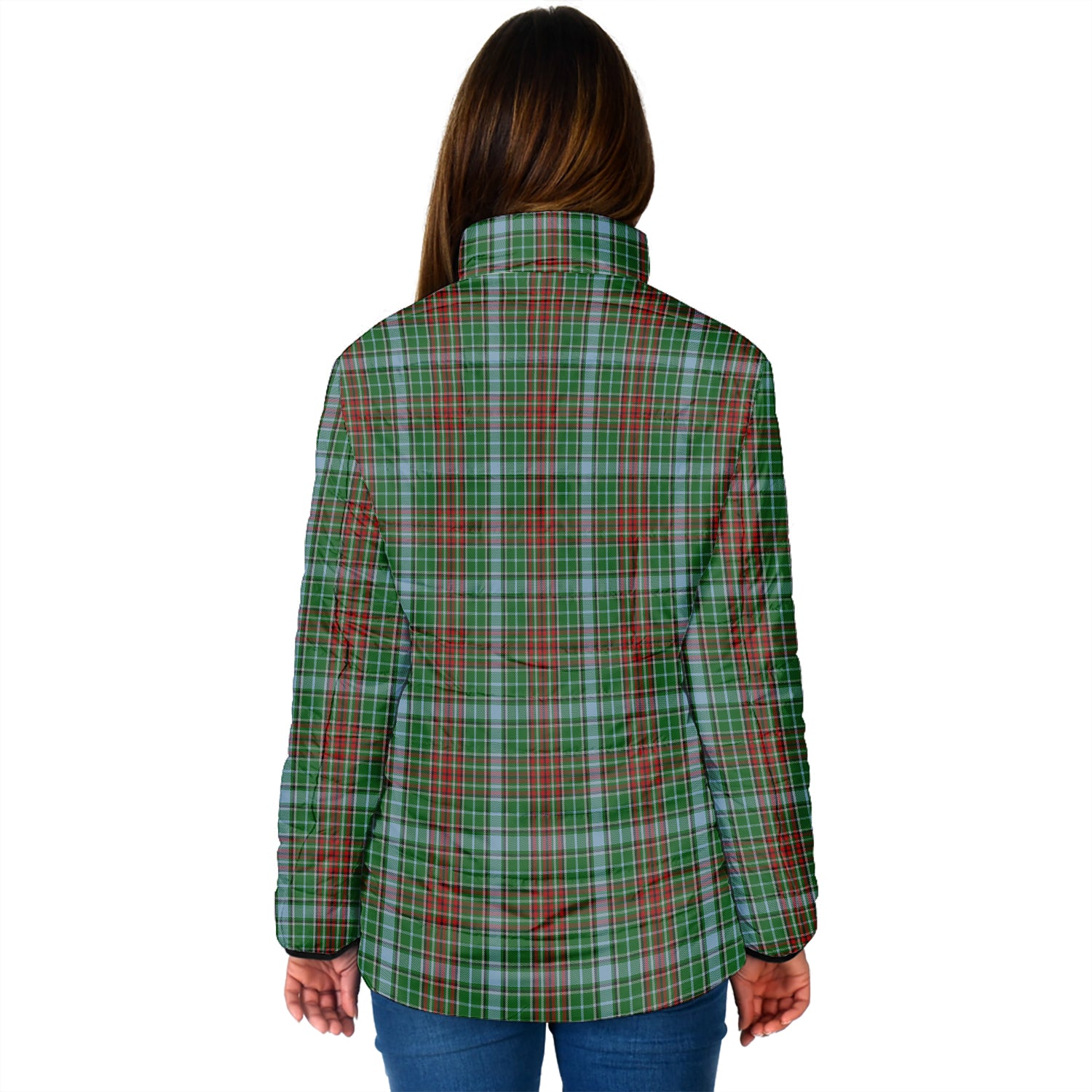 Gayre Tartan Padded Jacket with Family Crest - Tartan Vibes Clothing