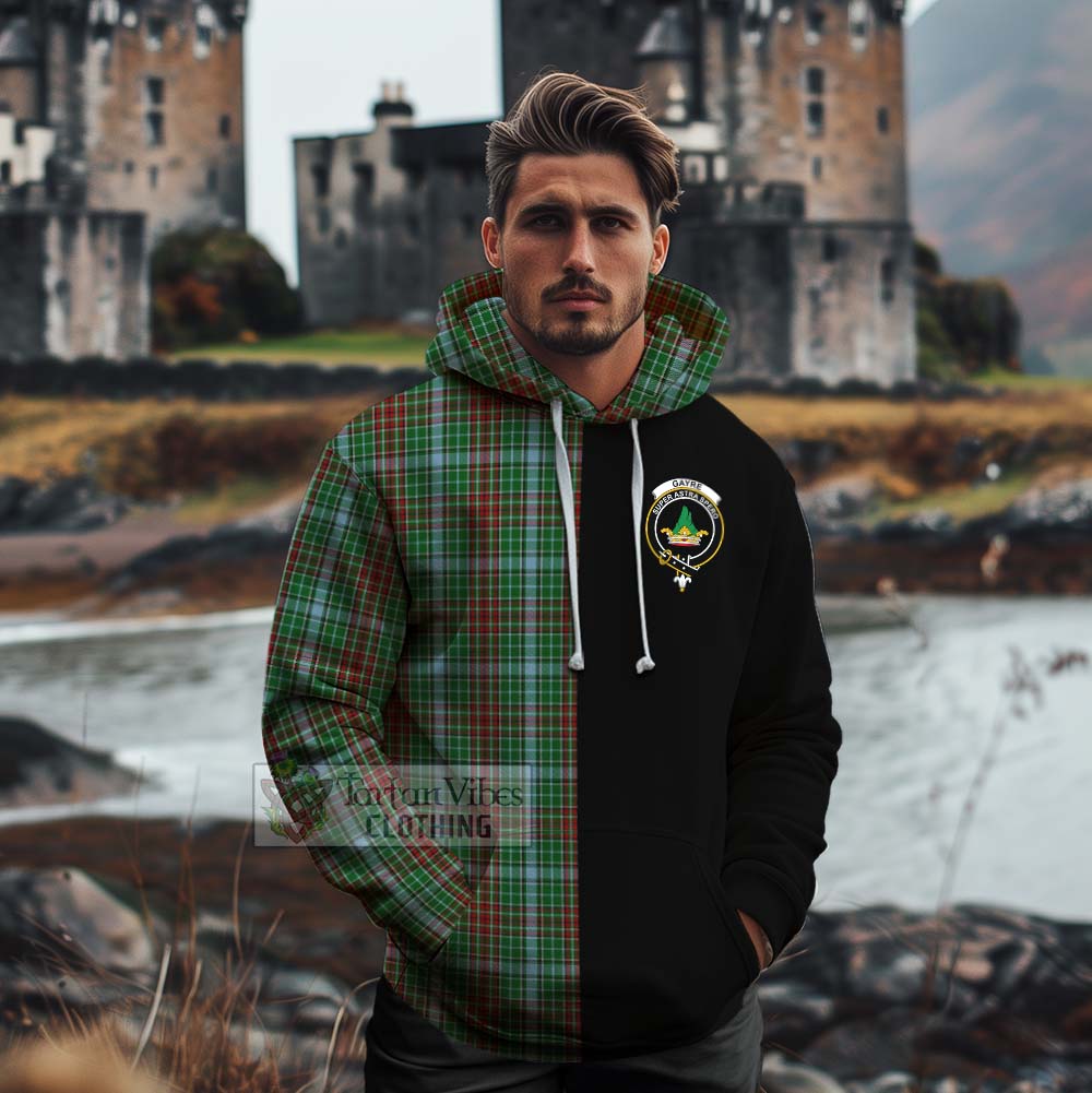 Tartan Vibes Clothing Gayre Tartan Cotton Hoodie with Family Crest and Half Of Me Style