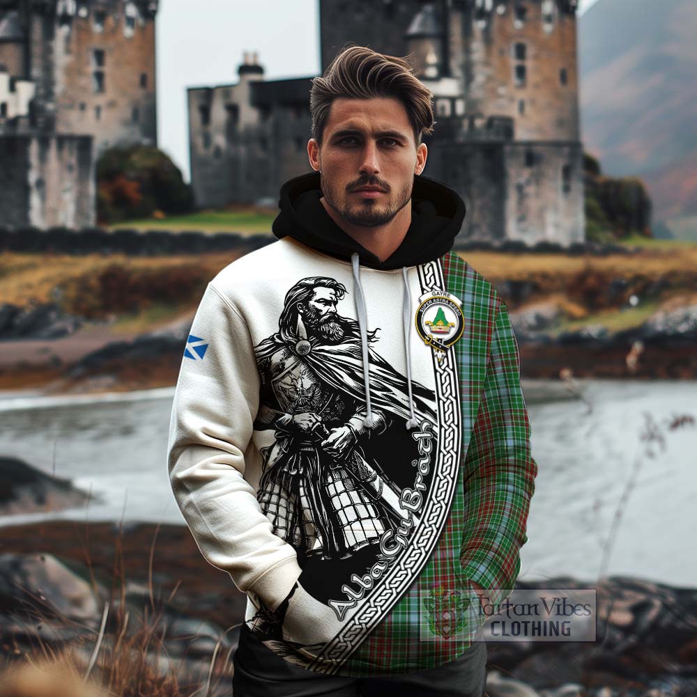 Tartan Vibes Clothing Gayre Tartan Clan Crest Cotton Hoodie with Highlander Warrior Celtic Style