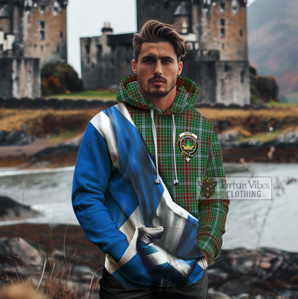 Tartan Vibes Clothing Gayre Tartan Cotton Hoodie with Family Crest Scotland Patriotic Style