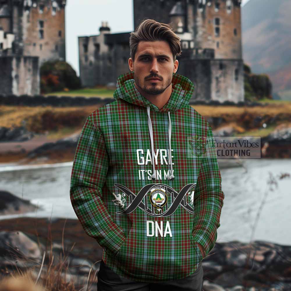 Tartan Vibes Clothing Gayre Tartan Cotton Hoodie with Family Crest DNA In Me Style