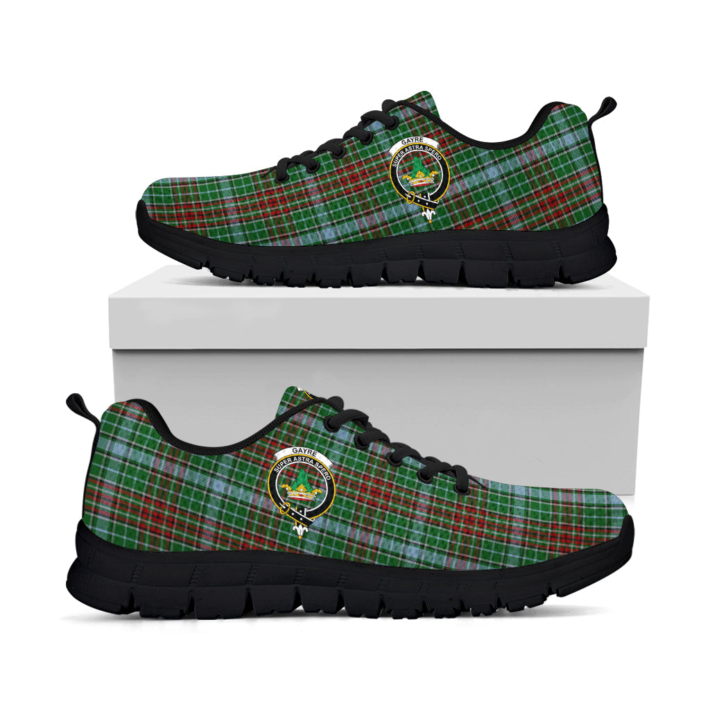 Gayre Tartan Sneakers with Family Crest - Tartan Vibes Clothing