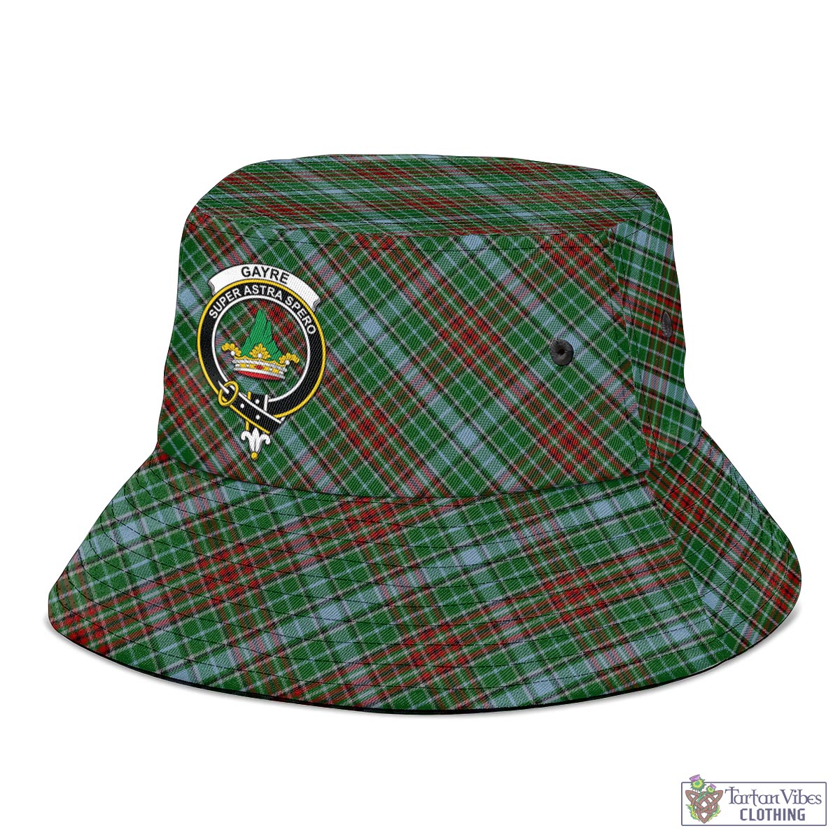 Tartan Vibes Clothing Gayre Tartan Bucket Hat with Family Crest