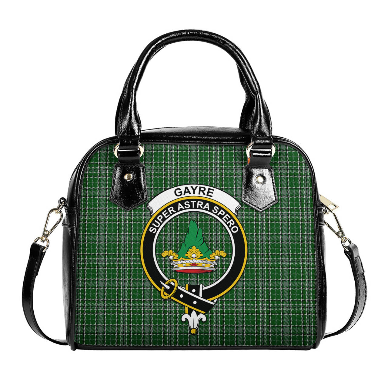 Gayre Dress Tartan Shoulder Handbags with Family Crest One Size 6*25*22 cm - Tartanvibesclothing