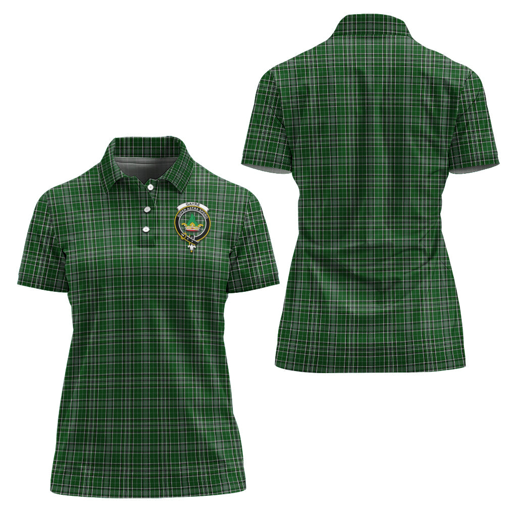 Gayre Dress Tartan Polo Shirt with Family Crest For Women Women - Tartan Vibes Clothing