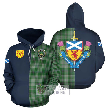 Gayre Dress Tartan Hoodie Alba with Scottish Lion Royal Arm Half Style