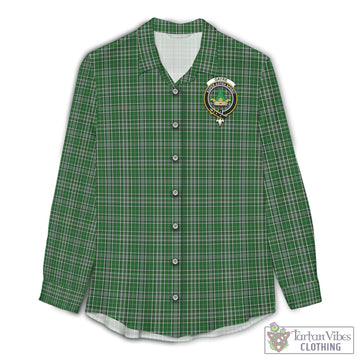 Gayre Dress Tartan Women's Casual Shirt with Family Crest