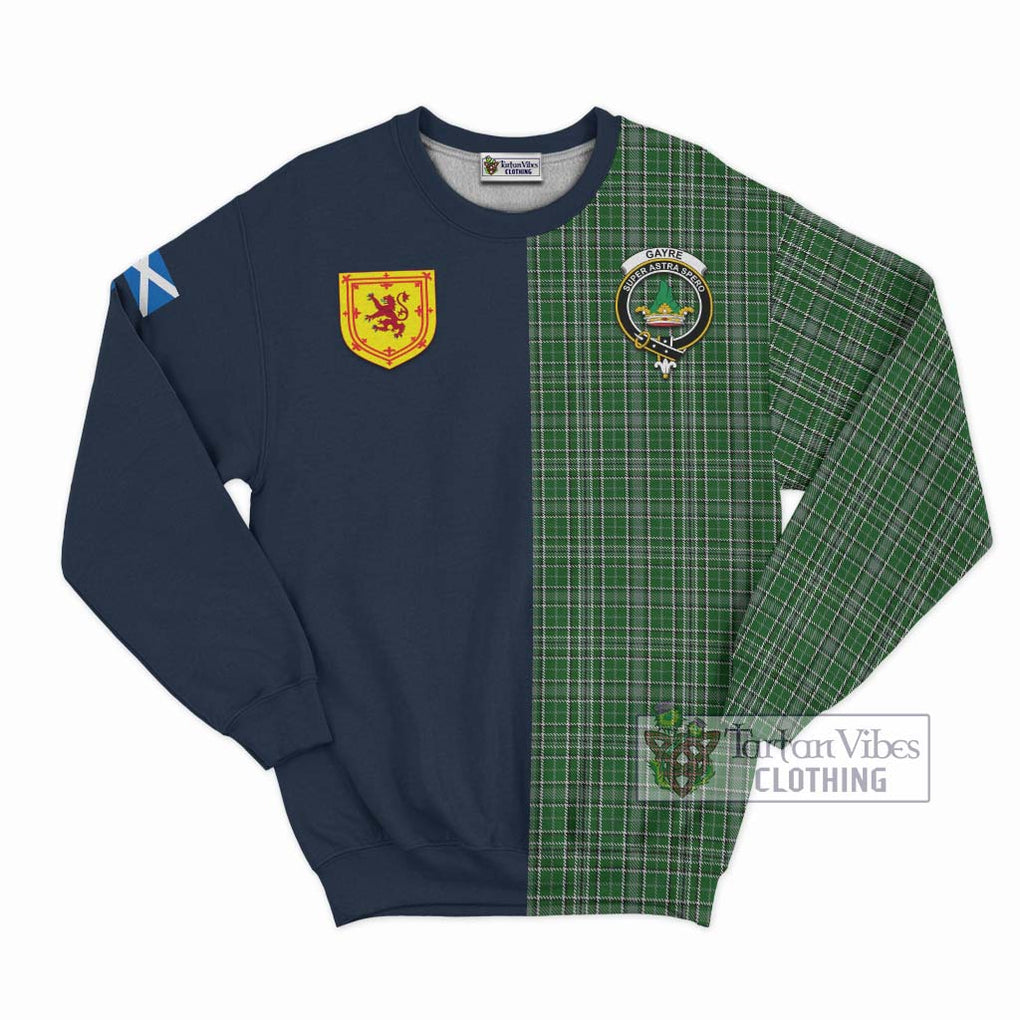 Tartan Vibes Clothing Gayre Dress Tartan Sweatshirt with Scottish Lion Royal Arm Half Style