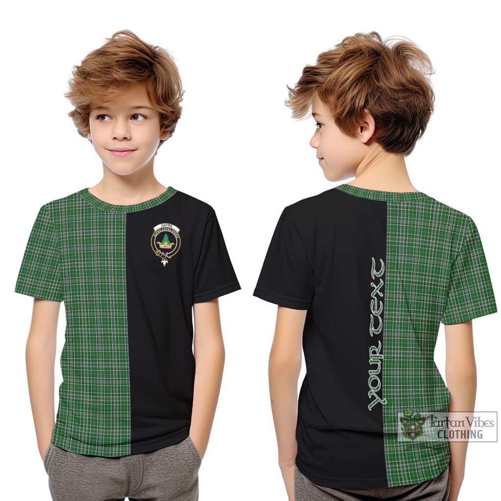 Gayre Dress Tartan Kid T-Shirt with Family Crest and Half Of Me Style Youth XL Size14 - Tartanvibesclothing Shop