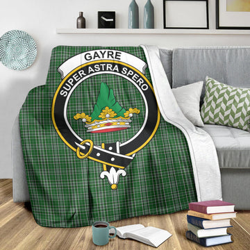 Gayre Dress Tartan Blanket with Family Crest