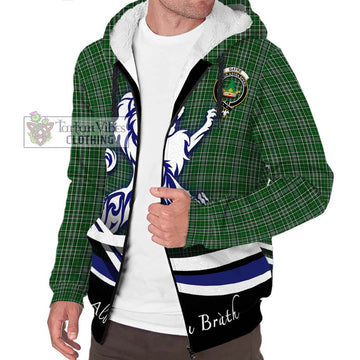 Gayre Dress Tartan Sherpa Hoodie with Alba Gu Brath Regal Lion Emblem