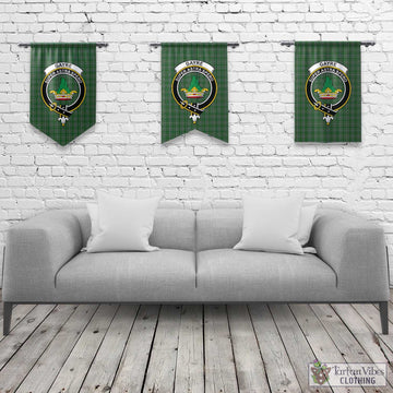 Gayre Dress Tartan Gonfalon, Tartan Banner with Family Crest