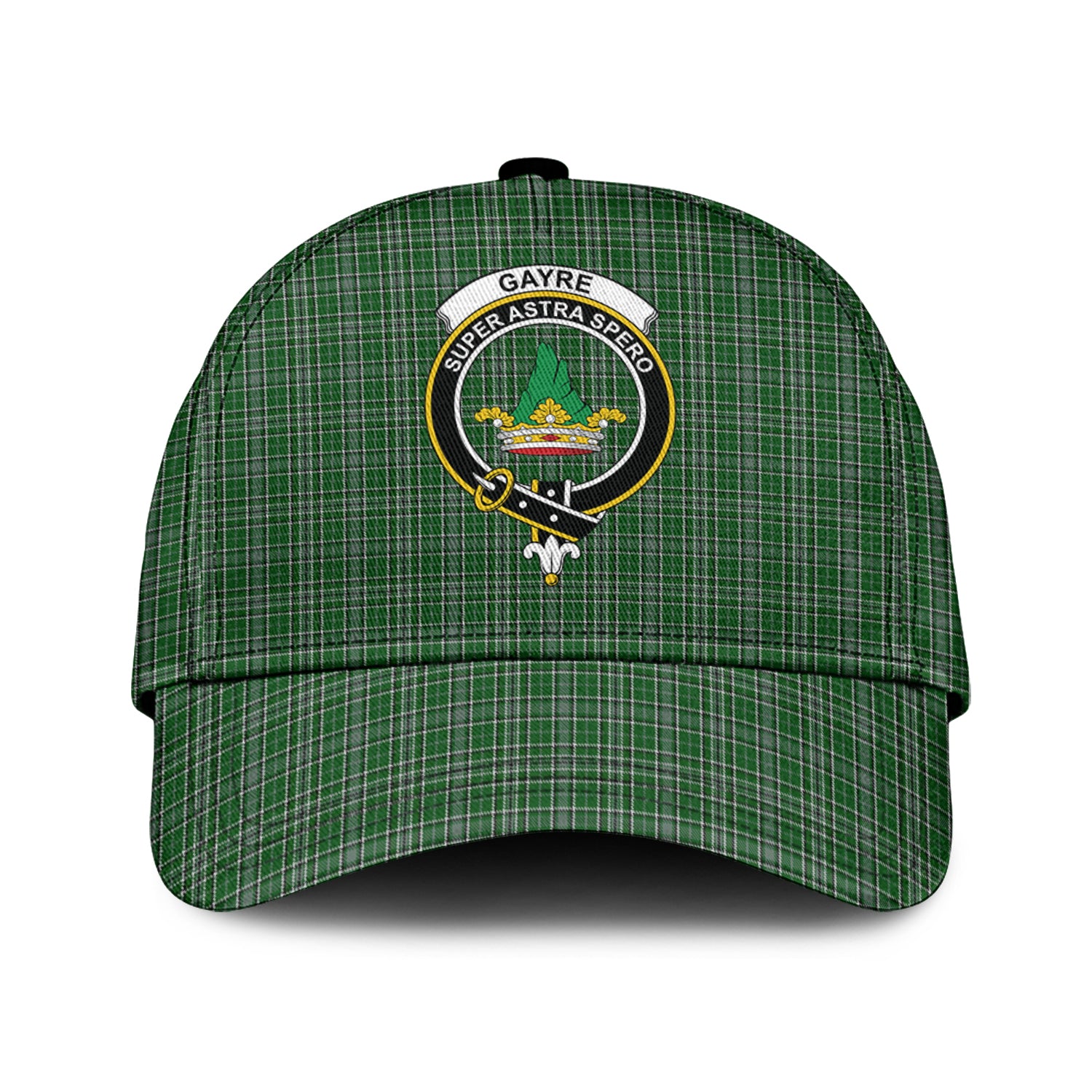 Gayre Dress Tartan Classic Cap with Family Crest Classic Cap Universal Fit - Tartan Vibes Clothing