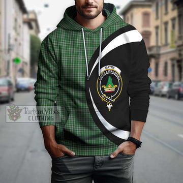 Gayre Dress Tartan Hoodie with Family Crest Circle Style