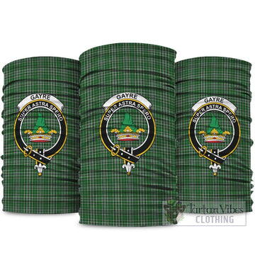 Gayre Dress Tartan Neck Gaiters, Tartan Bandanas, Tartan Head Band with Family Crest