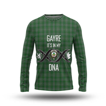 Gayre Dress Tartan Long Sleeve T-Shirt with Family Crest DNA In Me Style