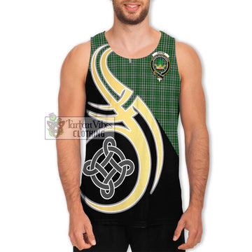 Gayre Dress Tartan Men's Tank Top with Family Crest and Celtic Symbol Style