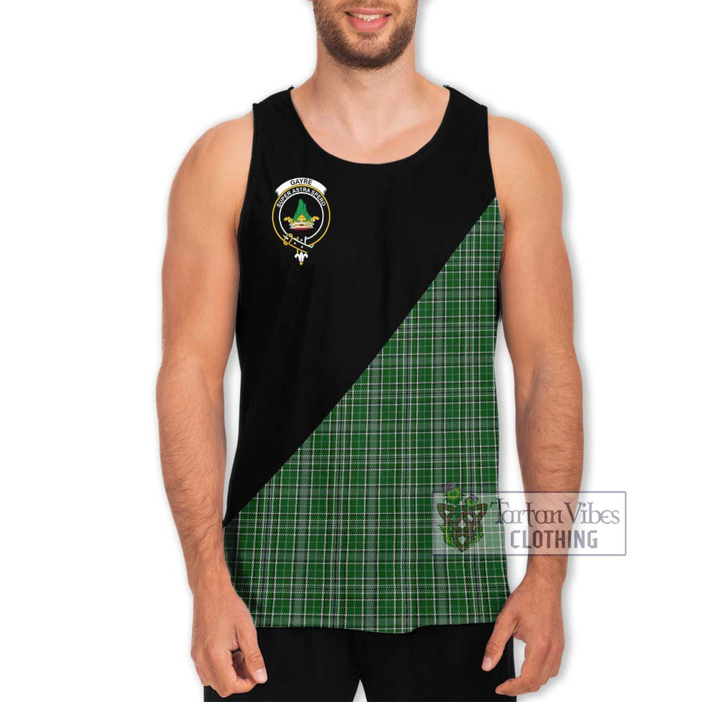 Gayre Dress Tartan Men's Tank Top with Family Crest and Military Logo Style Men - Tartanvibesclothing Shop