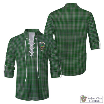 Gayre Dress Tartan Men's Scottish Traditional Jacobite Ghillie Kilt Shirt with Family Crest