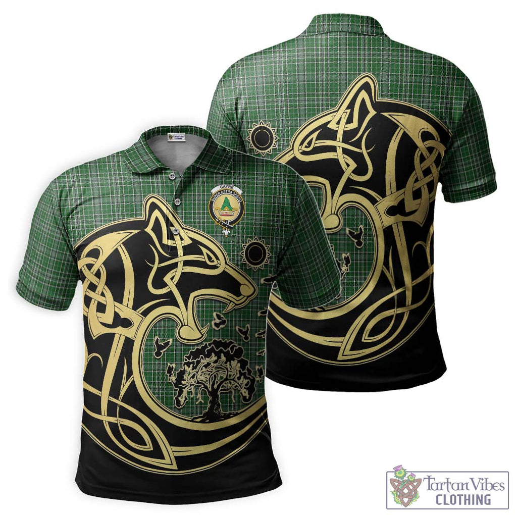 Gayre Dress Tartan Polo Shirt with Family Crest Celtic Wolf Style Kid - Tartanvibesclothing Shop