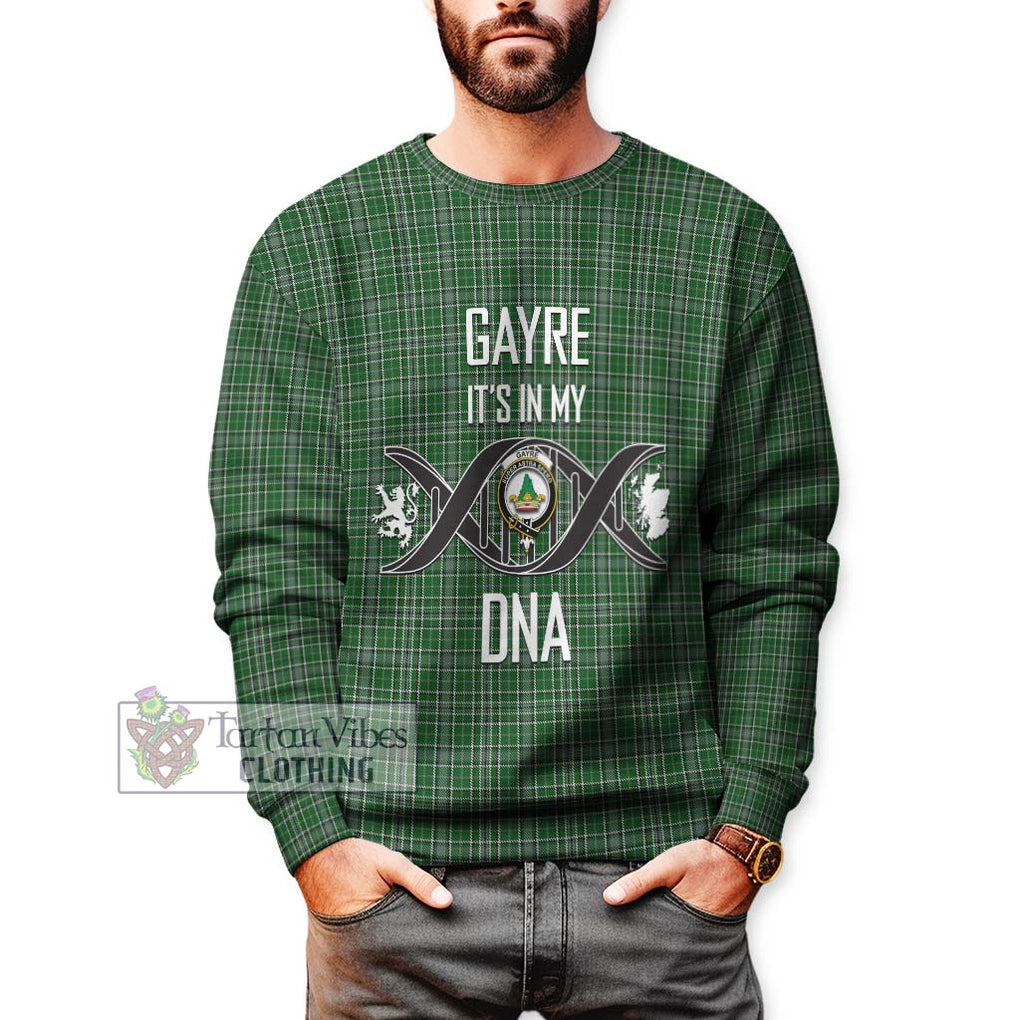 Gayre Dress Tartan Sweatshirt with Family Crest DNA In Me Style Unisex - Tartanvibesclothing Shop