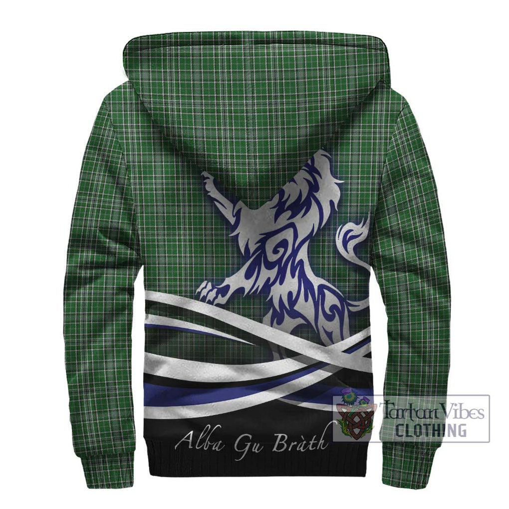 Gayre Dress Tartan Sherpa Hoodie with Alba Gu Brath Regal Lion Emblem - Tartanvibesclothing Shop