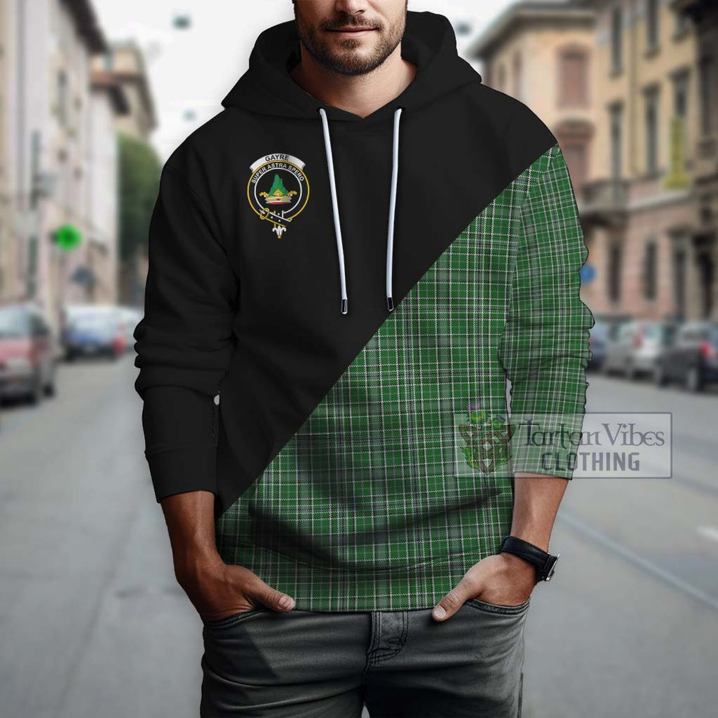 Gayre Dress Tartan Hoodie with Family Crest and Military Logo Style - Tartanvibesclothing Shop