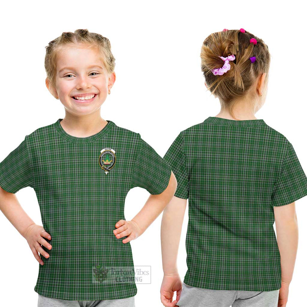 Gayre Dress Tartan Kid T-Shirt with Family Crest - Tartanvibesclothing Shop