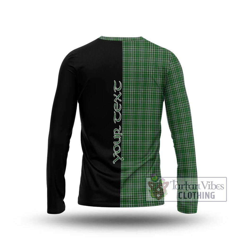 Gayre Dress Tartan Long Sleeve T-Shirt with Family Crest and Half Of Me Style - Tartanvibesclothing Shop