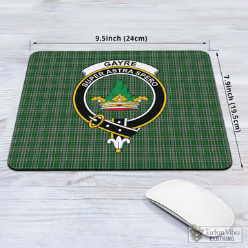 Gayre Dress Tartan Mouse Pad with Family Crest