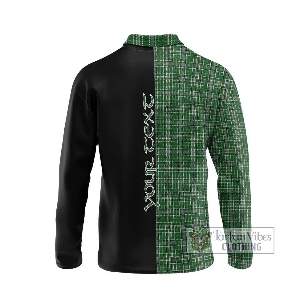 Gayre Dress Tartan Long Sleeve Polo Shirt with Family Crest and Half Of Me Style - Tartanvibesclothing Shop