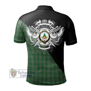 Gayre Dress Tartan Polo Shirt with Family Crest and Military Logo Style