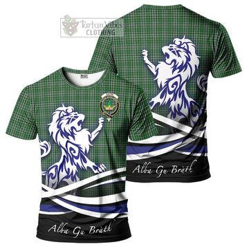 Gayre Dress Tartan Cotton T-shirt with Alba Gu Brath Regal Lion Emblem