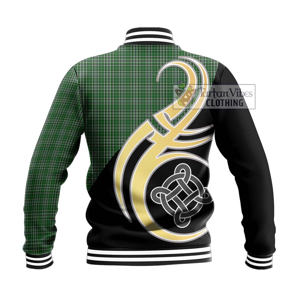 Gayre Dress Tartan Baseball Jacket with Family Crest and Celtic Symbol Style - Tartan Vibes Clothing