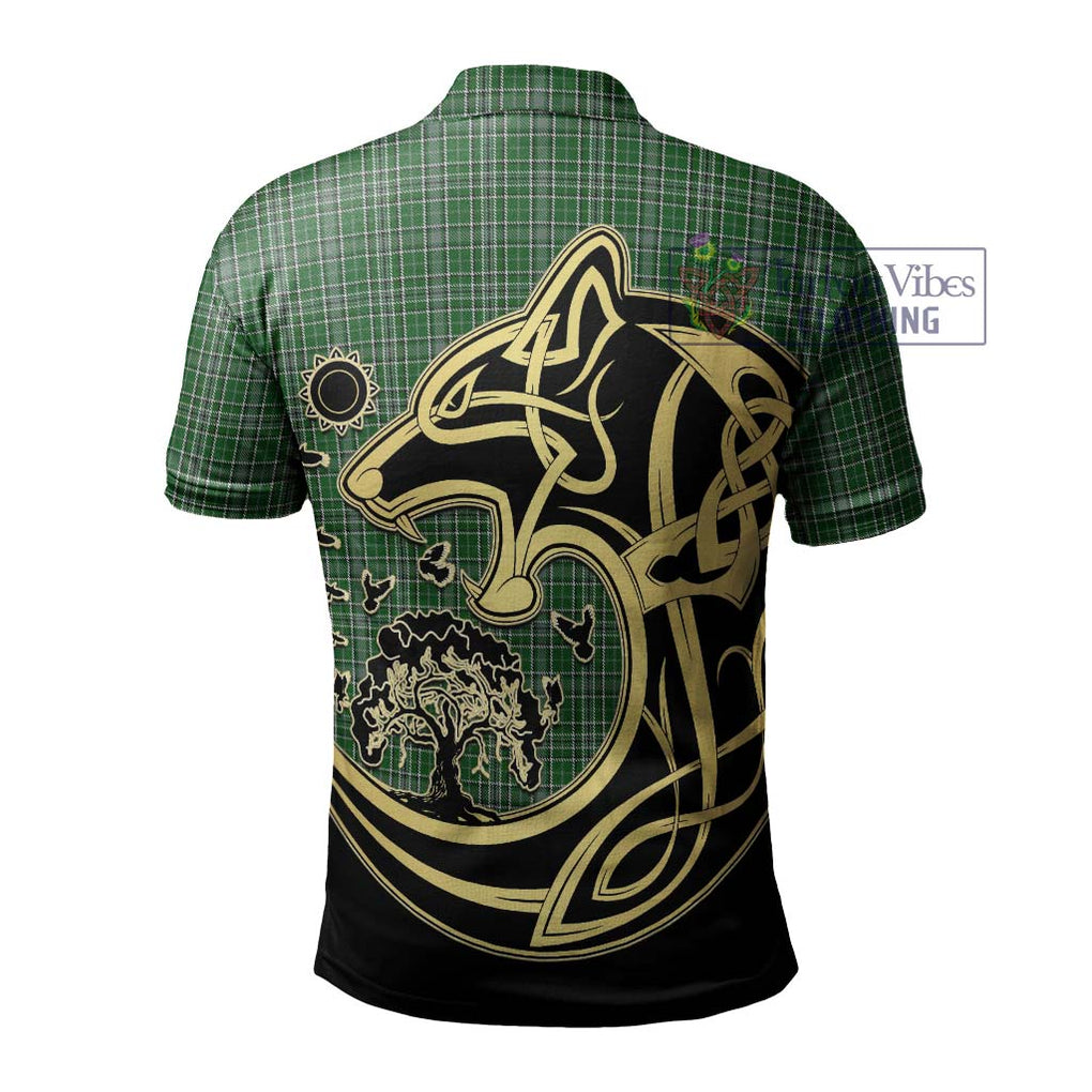 Gayre Dress Tartan Polo Shirt with Family Crest Celtic Wolf Style - Tartanvibesclothing Shop