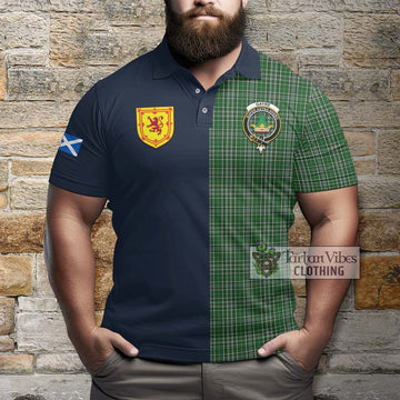 Gayre Dress Tartan Polo Shirt Alba with Scottish Lion Royal Arm Half Style